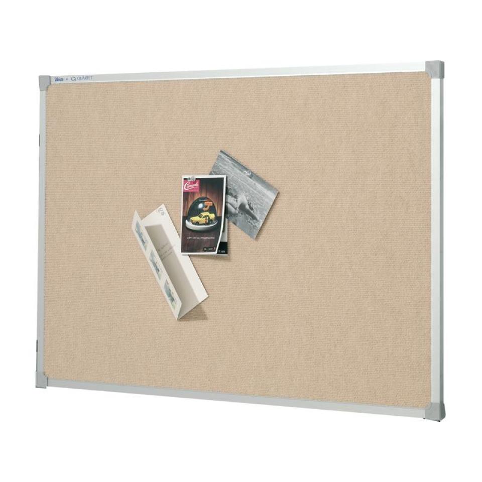 Quartet Penrite 1800 x 1200mm Fabric Bulletin Board Beige Winc