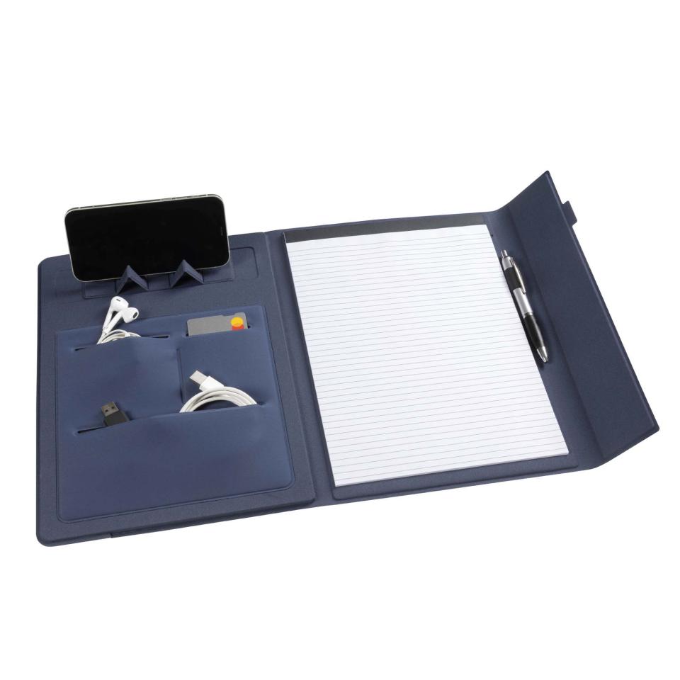 Marbig Professional Compendium With Phone Stand A4 Navy Image