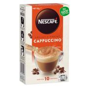 Nescafe Cafe Menu Cappuccino Coffee Sticks 12.5g Box 10