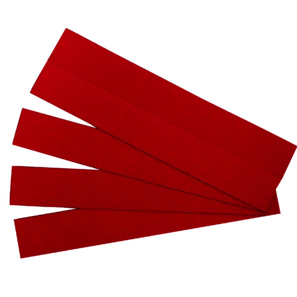 Quartet Strips Magnetic 22 x 150mm Red Pack 25