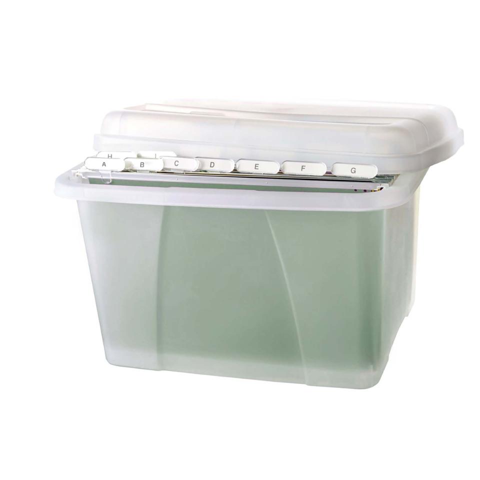 Crystalfile Porta Box Clear With Files