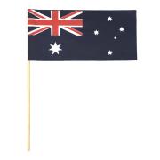 Australian Handwaver Fabric Flag 300x150mm With Timber Stick Pack 25