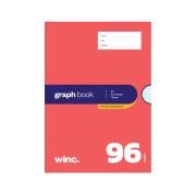 Winc Premium Exercise Book A4 5mm Graph 70gsm 96 Pages