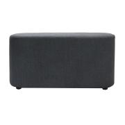 Rapidline Kali Rectangular Ottoman in Charcoal