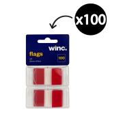Winc Flags 25 x 43mm Red Packet 100