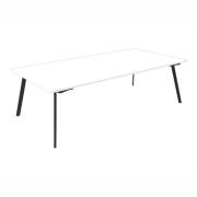 Eternity Meeting Table 2400 x 1200 Natural White/Black