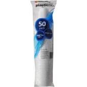 Officemax Plastic Cup 200ml White Pack 50