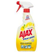 Ajax Spray N Wipe Lemon Citrus Antibacterial Trigger 500ml