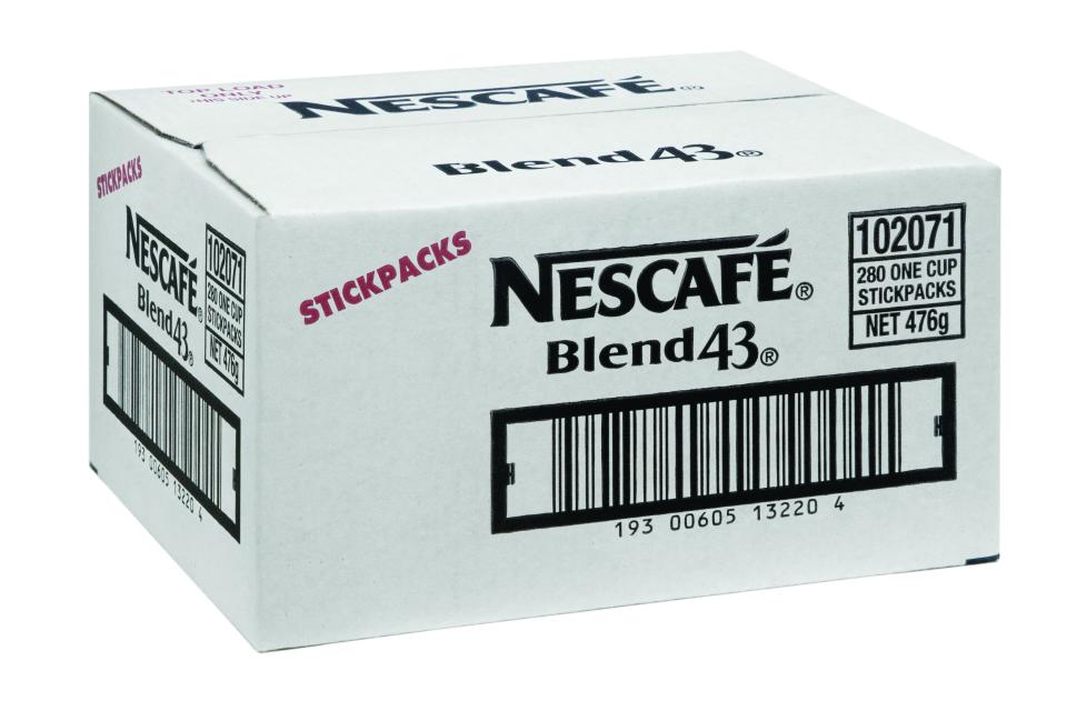 Nescafe Blend 43 Instant Coffee Sticks 1.7g Carton of 280 Winc