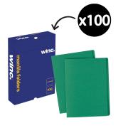 Winc Manilla Folder Foolscap Green Box 100