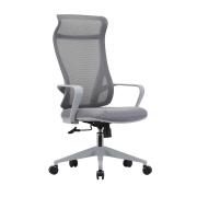 Winc Access Copenhagen High Back Chair With Arms Mesh Back 5 Star Nylon Base On Castors Grey 