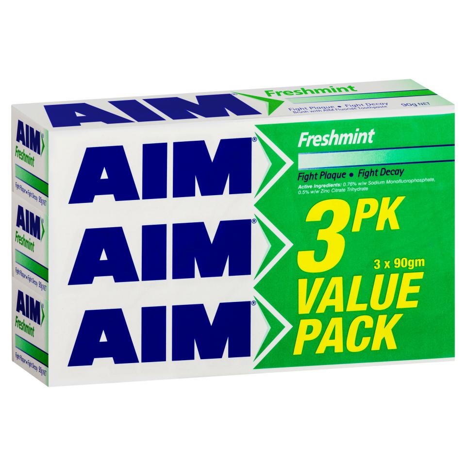 Aim Freshmint Toothpaste Regular 3x270g Value Pack