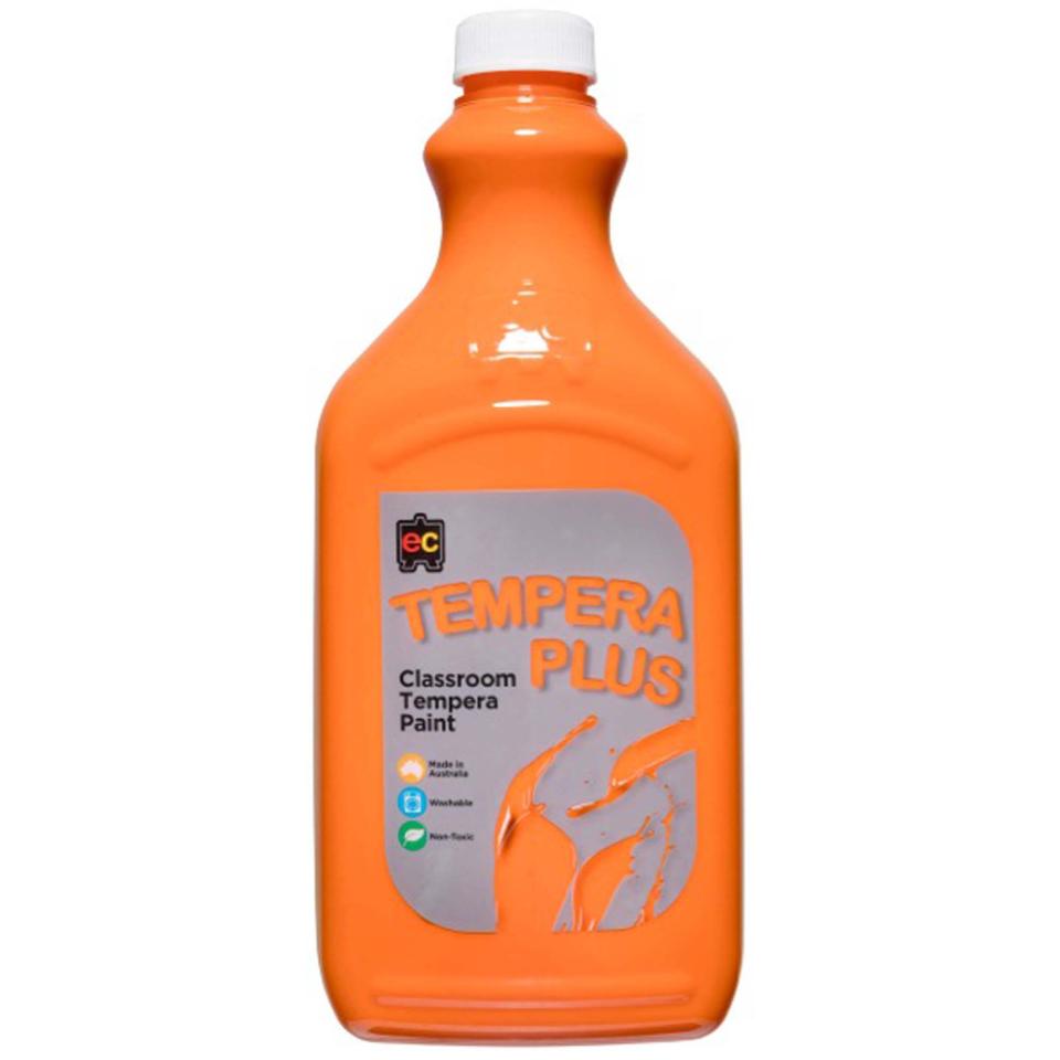 Ec Tempera Plus Classroom Paint 2L Orange Image