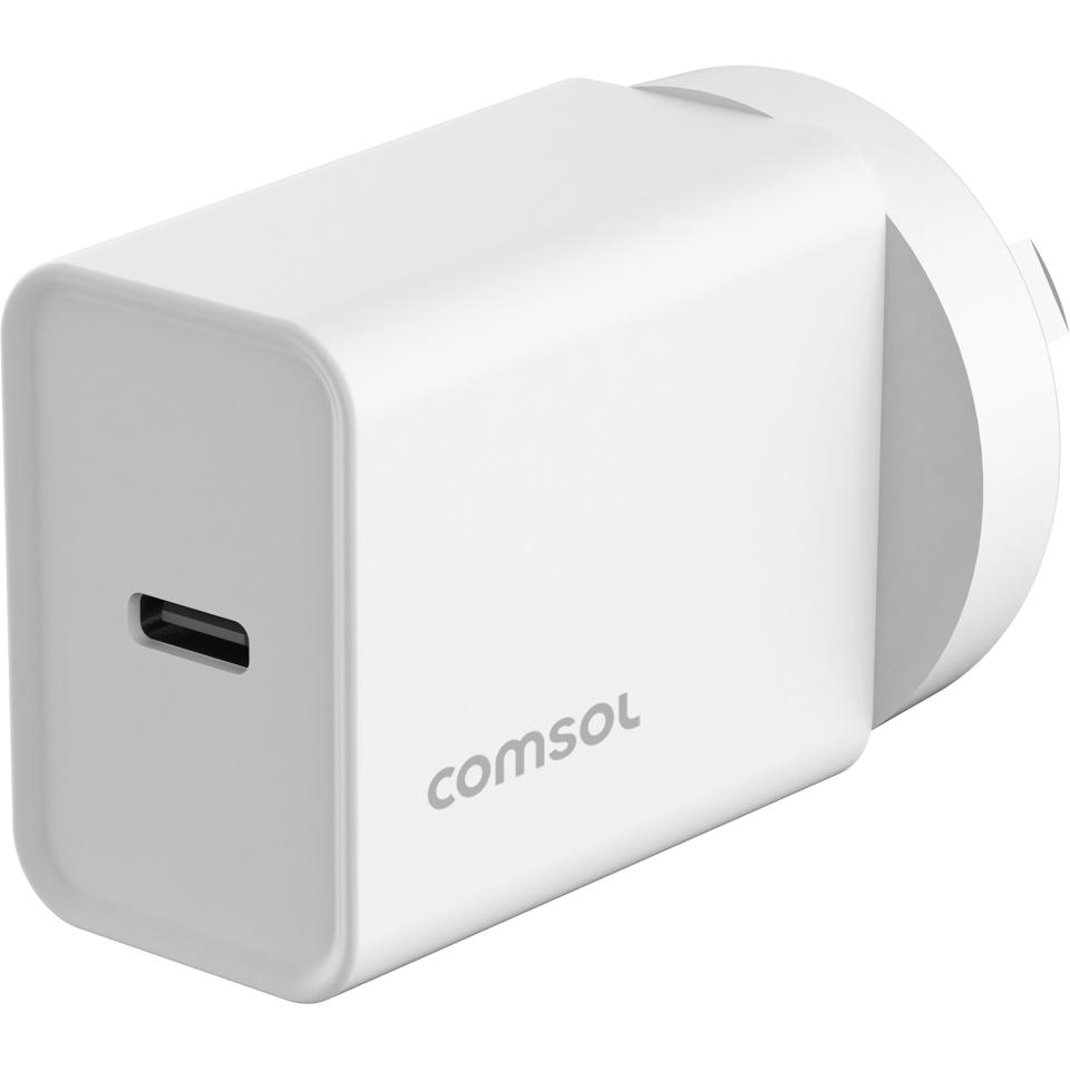 Comsol 20w USB-C Wall Charger White Image