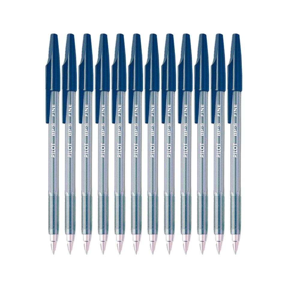 Pilot Better Ballpoint Pens Fine Point 0.7 mm Blue Barrel Blue Ink