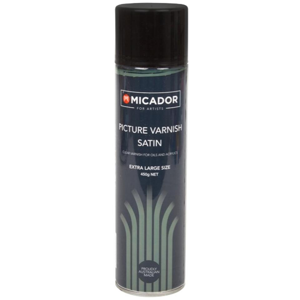 Micador For Artists Picture Varnish Satin Aerosol Spray 450g