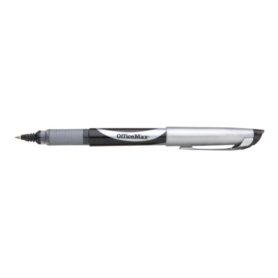 Officemax Rollerball Pen 0.5mm Black Box 12