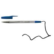 Staples Corded Ballpoint Pen Medium 1.0mm Blue Each