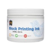 Educational Colours Block Printing Ink 250ml White