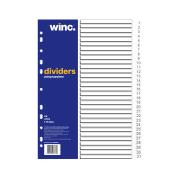 Winc Polypropylene Dividers Set A4 White 31 Tabs 1-31