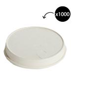 Truly Eco Compostable Paper Lid To Suit 8oz/12oz Coffee Cup Carton 1000