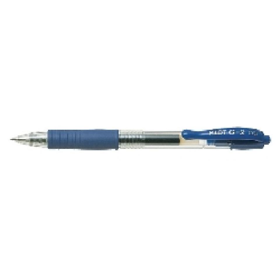 Pilot G2 Retractable Gel Pen Extra Fine 0.5mm Blue Each Winc