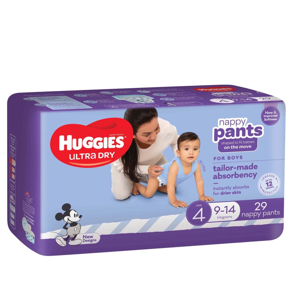 Huggies Ultra Dry Nappy Pants Toddler Boy Pack 29 Carton 4