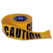 Paramount Safety Barricade Tape Yellow with Caution 100m x 75mm Ctn20