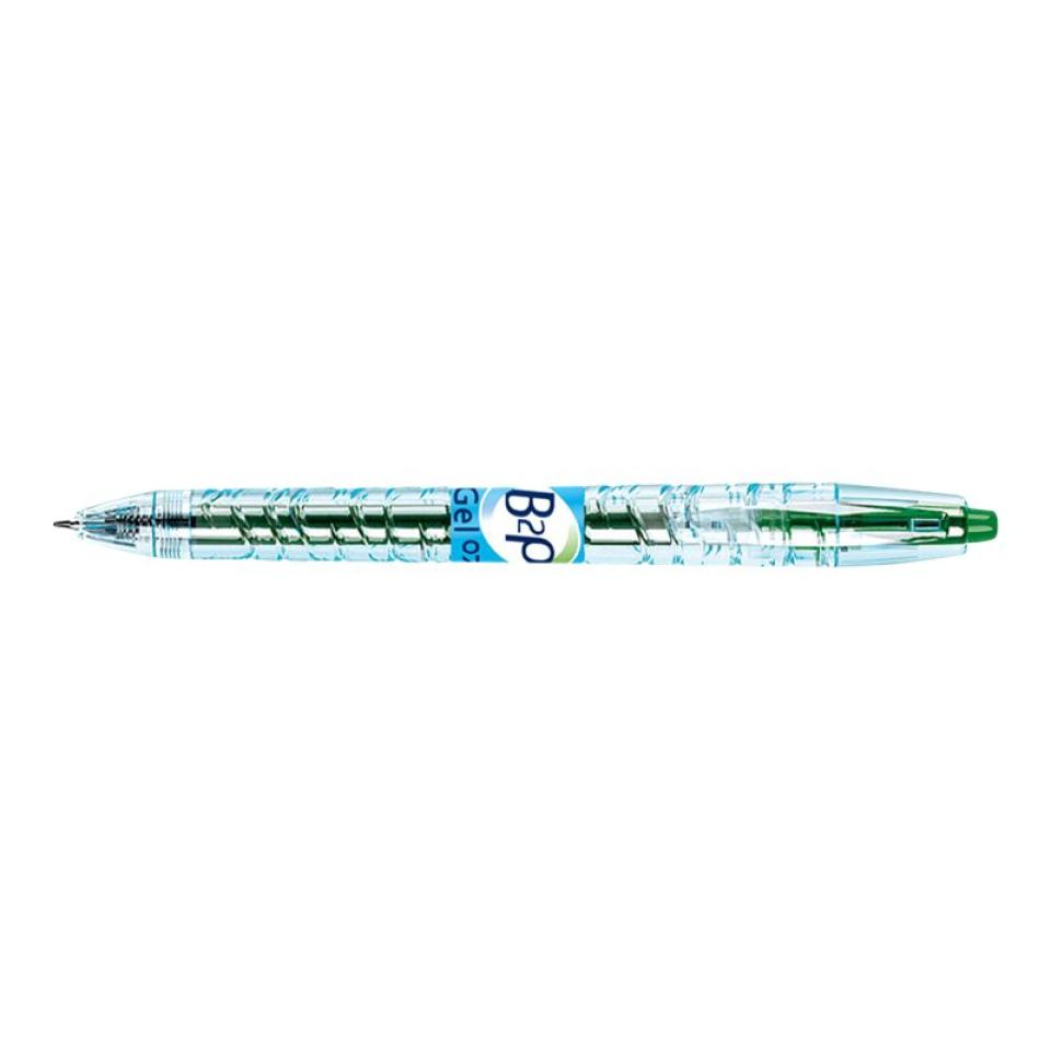 Pilot B2P (Bottle-2-Pen) Retractable Gel Pen Fine 0.7mm Green Box 10