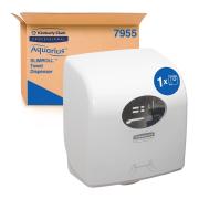 Aquarius Slimroll Rolled Hand Towel Dispenser 7955 1 White Dispenser