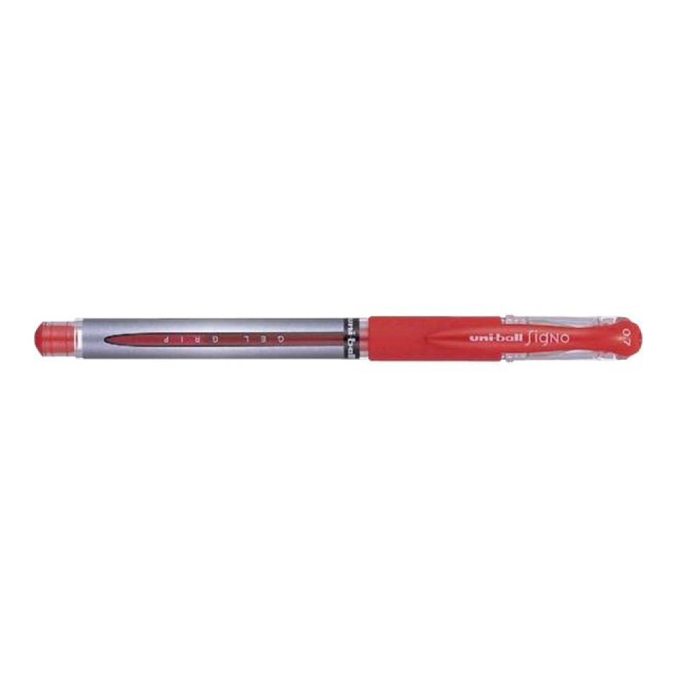 Uni-ball UM151S Gel Grip Gel Pen Fine 0.7mm Red Box 12