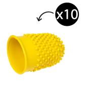Rexel Thimblettes Finger Cones Size 3 Yellow Box 10
