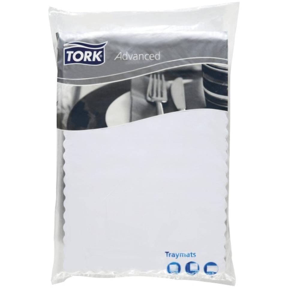 Tork White Small Disposable Traymat Pack 500 Carton 2 Image