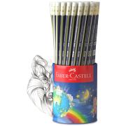 Faber Castell Hb Pencils With Eraser Tip Cup 72