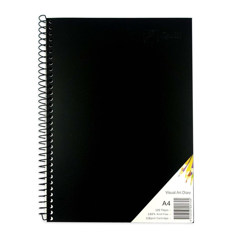 Quill Swva4 Visual Art Diary Spiral A4 110gsm 120 Page Image
