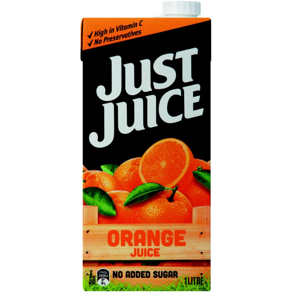 Just Juice Orange Juice 1 Litre Carton 12