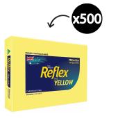 Reflex Coloured Copy Paper A4 80gsm Yellow Ream 500