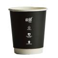 Thumbnail image of Truly Eco Double Wall Uni 90mm Coffee Cup Black 8oz Carton 500