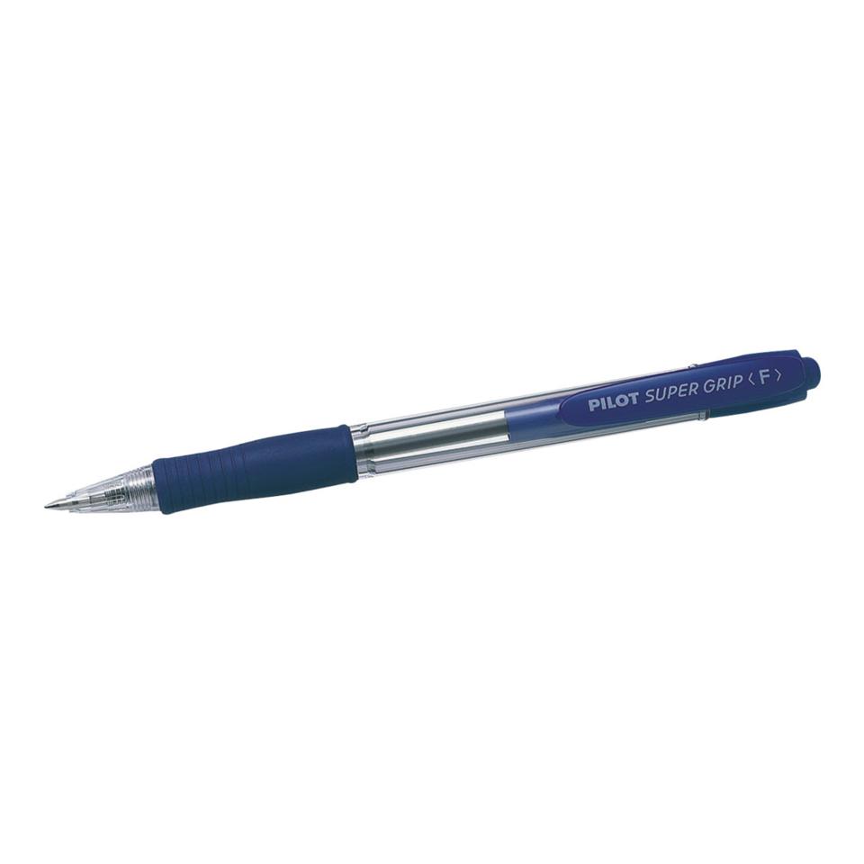 Pilot BPGP-10R Supergrip Retractable Ballpoint Pen Fine 0.7mm Blue Each ...