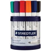 Staedtler Lumocolor Whiteboard Markers Bullet Tip Assorted Colours Cup 19
