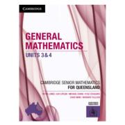 Cambridge General Mathematics Units 3 & 4 Qld Print + Digital Peter Jones Et Al 1st Edition