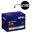 Thumbnail image of Winc Chalk Dustless Coloured Box 100