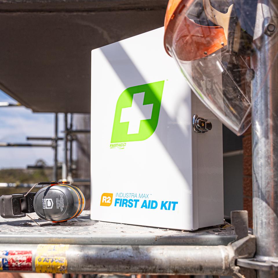 FastAid R2 Industra Max Metal Cabinet First Aid Kit | Winc