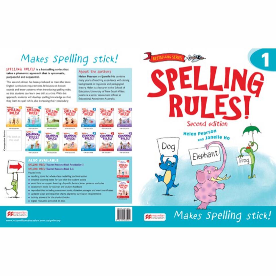 Spelling Rules Student Year 1 2nd Edition. Authors Helen Pearson Et Al