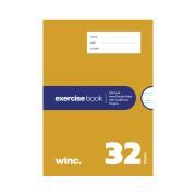 Winc Exercise Book NSW 250x175mm 4mm Double Ruled 57gsm 32 Pages Old Gold Pack 20
