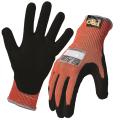 Thumbnail image of Arax Platinum Cut 5 Gloves PU Nitrile Foam Palm Red Black Pair