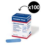 Coverplast S71300-06 Adhesive Plaster Visual Blue Pack 100