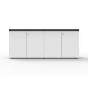 Rapid Line 1800mm W Swing Door Cupboard - Natural White/black