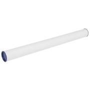 Marbig Mailing Tubes With Lids 60 x 720mm White Pack 4