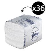 Kleenex Soft Interleaved Toilet Tissue 2 Ply 250 Sheets White Pack 36